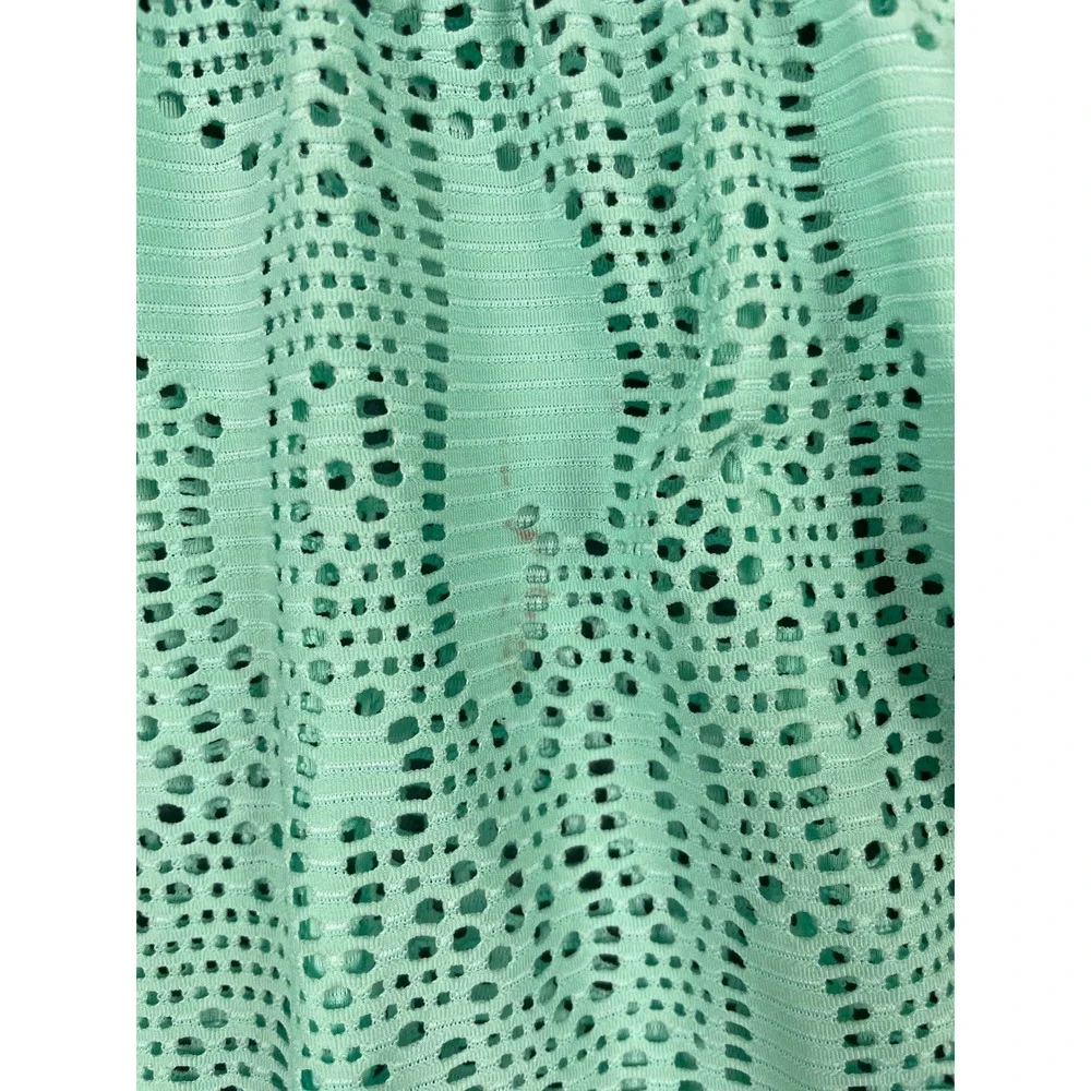 Wonder Nation‎ Aqua Crochet Swim Cover Up Coastal Boho Beach Aqua 6-6X